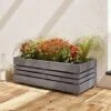 Cerland Geteborg Outdoor Rectangular Wooden Planter 91cm