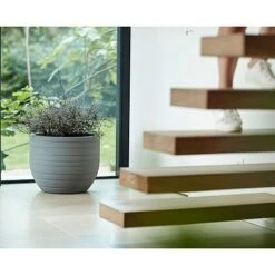 Allure Ribbon Pot - Mineral Clay Colour