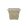 Tuscany Planter Roman Square 31cm - Ebony Grey Effect