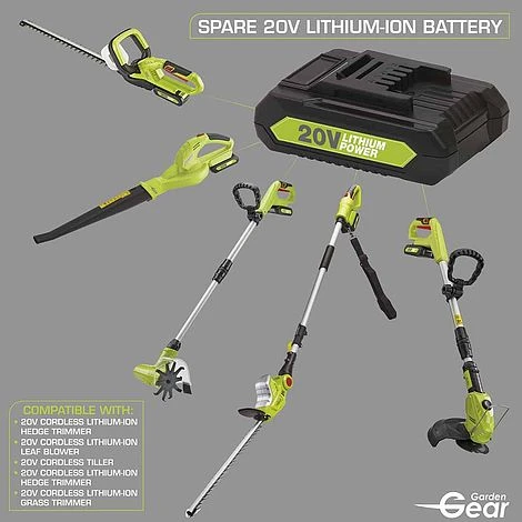 Garden Gear 20V Cordless Lithium-ion Telescopic Hedge Trimmer 9 Garden Gear 20V Cordless Lithium-ion Telescopic Hedge Trimmer - Image 9