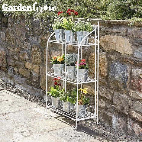 Three-tier Highbury Folding Metal Plant Stand 8 Three-tier Highbury Folding Metal Plant Stand - Image 8