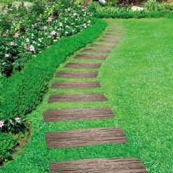 Eco-Friendly Stepping Stone Rail Road Sleepers -Garden Supplies Sale G3011 2