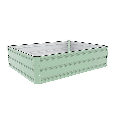 Metal Raised Garden Bed - Light Green 6 Metal Raised Garden Bed - Light Green - Image 6
