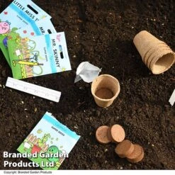 Mr Men Seed Grow Vegetable Kit -Garden Supplies Sale GKIT MRMEN T49099