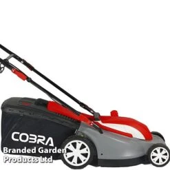 Cobra Electric 38cm Mulching Mower With Rear Roller -Garden Supplies Sale GTRM 38 Side cropped 1