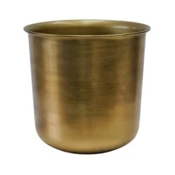 Outdoor Hampton Antique Brass Metal Planter H25Cm W21.5Cm