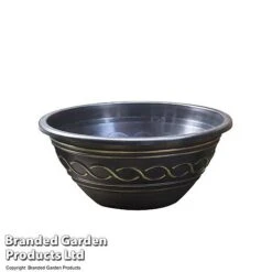 Waterlily Tricolour + Pond Basket + Black And Gold Bowl -Garden Supplies Sale POND PATIOPOT T17998