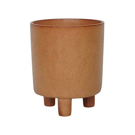 Pisa Reactive Glaze Planter Fawn H19CM D16CM 1 Pisa Reactive Glaze Planter Fawn H19CM D16CM