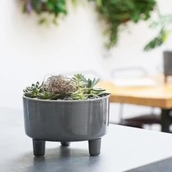 Pisa Slate Bowl H14Cm D19Cm -Garden Supplies Sale PSB19 1