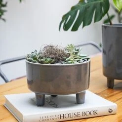 Pisa Slate Bowl H14Cm D19Cm -Garden Supplies Sale PSB19 2