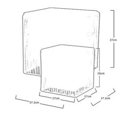 Idooka Black Round Trio Of Plant Pots -Garden Supplies Sale VN8000 PLANT POTS.NATURAL.Silhouette